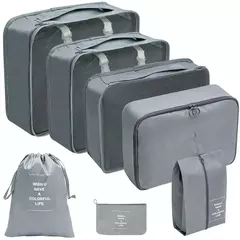 Travel Organizer Storage Bags Set, Mala de Embalagem Cubos, Casos Portáteis, Bagagem, Roupas, Bolsa Arrumada, Dobrável, 7 Pcs, 8 Pcs, 9 Pcs, 10 Pcs - comprar online
