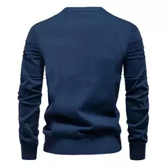 AIOPESON Mens Crewneck Pullover Sweater Knitted Cotton Stripped Quality Autumn Winter Warm Sweaters for Men na internet