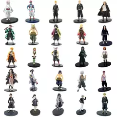 Anime demônio slayer figura kamado tanjirou nezuko figuras de ação pvc modelo brinquedos zenitsu estatueta inosuke kimetsu não yaiba figura