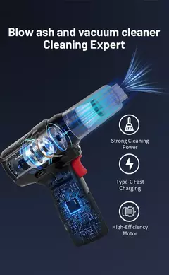 Ventilador de ar violento para carro, 40mm, poderoso ventilador turbo jato portátil, alta velocidade, motor sem escova, impulso 500g, lavagem de carro, pistola de ar, ferramentas de secagem - comprar online