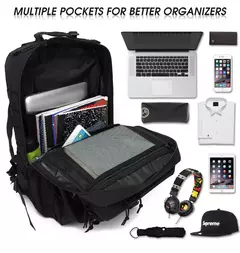 Mochila de viagem tática impermeável para homens, mochilas de grande capacidade, esportes ao ar livre, bolsas multifuncionais 50L, 35L, 25L - Wolf Magazine