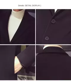 Jaqueta corta-vento longa de algodão masculino, casaco de lã, slim fit, cor pura, casual, moda empresarial, roupa nova, outono, inverno, 2023 na internet