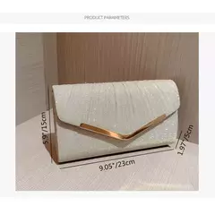 Saco De Noite De Ouro e Prata, Bolsa De Festa De Cadeia De Luxo, Casamento - comprar online