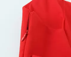 2025 verão novo desgaste feminino temperamento elegante arco decorado sem costas sexy elástico curto suspender vestido - Wolf Magazine