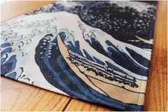 Simples chinês Lotus Table Runner, japonês Wave Table Flag, Koi Fish Toalha de Mesa, Acessórios para Cerimônia do Chá, Estilo Nacional - comprar online