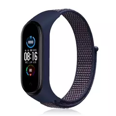 Correia de nylon para Xiaomi Mi Band, pulseira esportiva confortável, pulseira para Mi Band 7, 6, 5, 4, 3