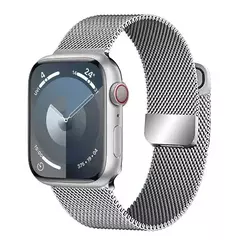 Pulseira Magnética Milanese Loop Strap para Apple Watch, Bracelet Belt, Band 9, 8, 7, 45mm, 41mm, Ultra 2, 49mm, iWatch 6, 5, 4, 3, SE, 44 milímetros, 40 milímetros - Wolf Magazine
