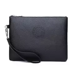 Clutch estilo empresarial para homens, carteira grande, couro PU macio, bolsa de pulso masculina, lazer elegante, bolsas de mão elegantes, bolsa de presente, nova na internet