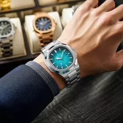 PENGAGAR-Relógio de quartzo quadrado de aço inoxidável masculino, relógio de luxo, relógio masculino impermeável, data luminosa, novo, 2022 - Wolf Magazine