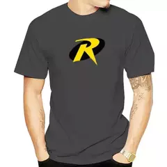 Imagem do Camiseta de super-herói com Batmans Sidekick para homens e crianças, quadrinhos, logotipo Robin, moda Harajuku, camiseta clássica