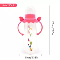 Garrafa de desenho animado para alimentação de bebês recém-nascidos, sem BPA, à prova de queda e vazamento, 240ml na internet
