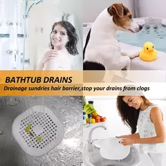 Imagem do Silicone Shower Drain Plug, Hair Catcher, Stopper, Filtro de água para pia de cozinha, Banheiro Floor Bathtub, Home Acessórios