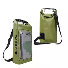 Saco seco impermeável para trekking, deriva, rafting, surf, caiaque, sacos de esportes ao ar livre, equipamento de acampamento, tela sensível ao toque, XA394Q, 2L - comprar online