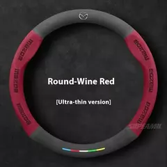 Capa de camurça para volante de carro, para mazda 3 5 6 skyactiv axela atenza cx30 cx50 cx5 cx7 cx8 cx9 mx5 rx7 rx8 bt50, acessórios automotivos - comprar online