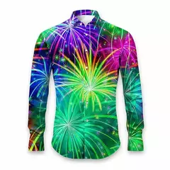 Camiseta masculina de manga comprida de árvore de Natal, estampada em todo o lado, gráfico floco de neve, camisas casuais, blusa de Natal, plus size