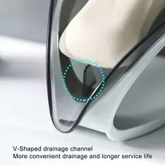 Transparente Portátil Folha Shaped Soap Box, Prateleira De Chuveiro, Dreno, Livre e Conveniente, Suprimentos Do Banheiro, Acessórios De Banho na internet
