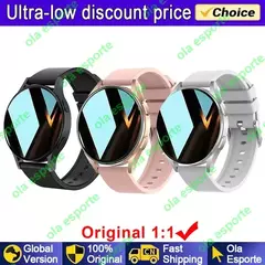 Samsung-Galaxy Smartwatch para homens e mulheres, monitoramento de saúde AMOLED, relógio impermeável, assistente de voz, chamada Bluetooth, relógio inteligente, 2022