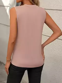 Blusas finas casuais monocromáticas para mulheres, camisas vintage, tops elegantes para jovens, moda feminina, verão, 2024 - loja online
