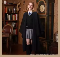 Imagem do S-XXL adulto harries cosplay capa mágica manto robe potters hermione grifinória feriado halloween faculdade traje acessórios presente