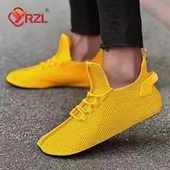 YRZL-Sapatilhas altas confortáveis para homens, tênis de corrida casual, sapatos de caminhada ao ar livre, meias de casal na internet