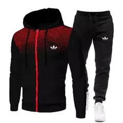 Conjunto de treino casual masculino, jaqueta coreana, terno esportivo, calça plus, 2 peças de roupa esportiva, outono, inverno, 2022 - Wolf Magazine