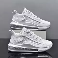 Moda masculina sapatos casuais almofada de ar tênis de corrida nova moda respirável fundo macio masculino tênis casuais sapatos de luxo na internet