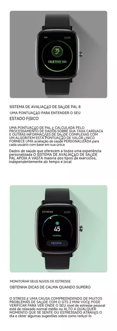 Amazfit-GTS 2 Mini Smartwatch para homens e mulheres, relógio esportivo à prova d'água, monitor de sono, display 68 + modos esportivos, presente - Wolf Magazine