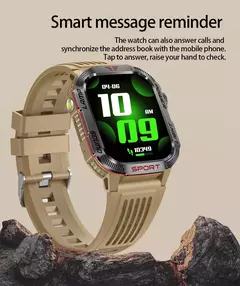 Impermeável Smart Watch para Homens, Rastreador de Esporte ao Ar Livre, Bluetooth Call Smartwatch, Militar, GPS, Lanterna, Bússola, Huawei, Xiaomi, Novo na internet