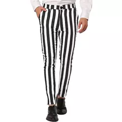 Imagem do Calça de verão longa moda masculina, mini calça casual, simples e reta para negócios