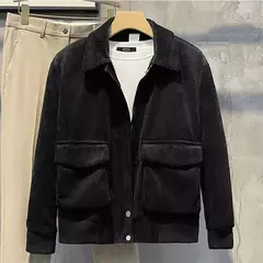 Jaquetas masculinas de veludo, tops da moda, versão coreana, roupas da moda, primavera e outono na internet