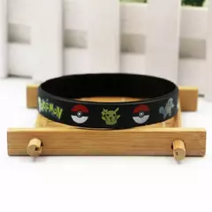 Pokemon pikachu figuras brilho pulseira de silicone anime brinquedos pulseira pulseiras cosplay acessórios meninos menina festa aniversário presente