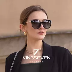KINGSEVEN Óculos polarizados femininos, lente gradiente, óculos de sol de luxo, marca 2022 - comprar online