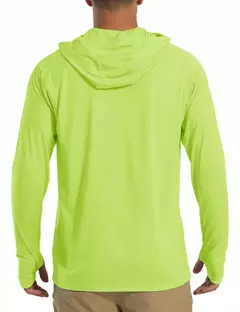 TACVASEN-Homens à Prova de UV Hoodie Manga Longa, Proteção Solar Camisetas, Respirável, Leve, Secagem Rápida, Casual Camisetas Masculinas na internet