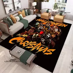 Tapete impresso filme de terror 3D, tapete antiderrapante, sala de estar e quart - comprar online