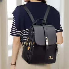 Mochilas de couro luxuosas para meninas, mochila casual, mochila vintage preta, mochilas escolares para mulheres, mochila, sac a dos na internet
