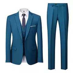 Conjunto de terno casual masculino de negócios, jaqueta masculina, blazers, calças, calças, colete, colete, moda, 2023