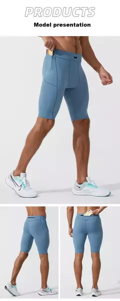 Shorts de compressão rápida para homens, calças justas para musculação, leggings fitness, cintura elástica, calças esportivas, ginásio correndo - Wolf Magazine