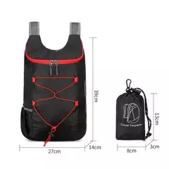 Imagem do Mochila dobrável multifuncional ao ar livre, alta densidade, leve, à prova d'água, tecido de nylon, bolsa esportiva para acampamento, caminhadas, viagens