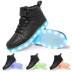 Tênis luminosos infantis, tênis de LED com sola luminosa, sapatos iluminados para crianças, meninos e meninas, tamanho 25-40 - Wolf Magazine