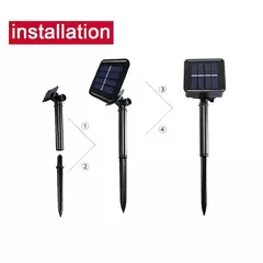 Luz solar exterior da corda, decoração impermeável do Natal do jardim, guirlanda do Natal, luz da corda do tubo, tira fada, 32m, 22m, 12m, 7m - loja online