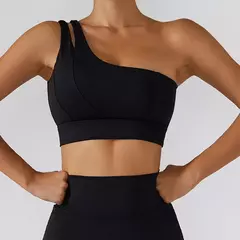Imagem do Conjunto de saia de ioga para mulheres, treino de ginástica, sutiã de ombro feminino de cintura alta, sutiã de tênis feminino