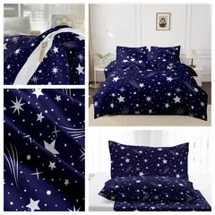 Poliéster Impresso Lixar Duvet Cover, Conjunto de cama Estilo Europeu, Quilt Cover, Pele Tecido Amigável, Queen Size, 3Pcs - comprar online