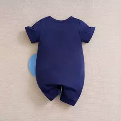 Macacão de manga curta de elefante 3D recém-nascido, confortável e macio, roupas de bebê, meninos e meninas, desenhos animados bonitos, 0-18, verão - comprar online