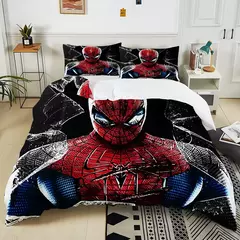 Imagem do Marvel Spider-Man Conjunto de cama para adultos e crianças, Luxury Bed Comforter, Capa de edredão, 2 Fronhas, Gift, 3Pc, 1