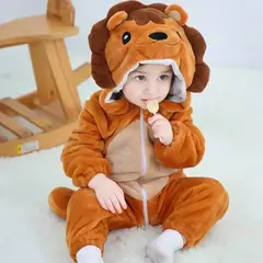 Macacão de flanela para bebés, Macacão Kigurumi, Macaco, Unicórnio, Vaca, Leão, Animal Cosplay, Pijama para 1 a 4 anos Crianças, Meninos, Inverno na internet