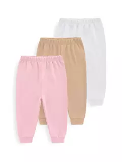Unisex cor sólida algodão calças set, bebê recém-nascido, infantil criança calças, 3 pcs por lote - comprar online