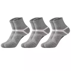 Meias esportivas pretas masculinas, casual, macia, correndo, verão, absorvem o suor, respirável, meia masculina, alta qualidade, 3 pares
