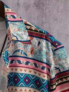 Camisa havaiana estampada geométrica masculina, blusa de praia de peito único, tops de manga curta, roupa de feriado masculina, moda flor, 2023 - Wolf Magazine