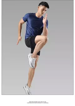 Imagem do Shorts de treino masculino, Roupa desportiva respirável, Rapidamente seca, Corrida, Jogging, Fitness, Ginásio, Curta, 2021