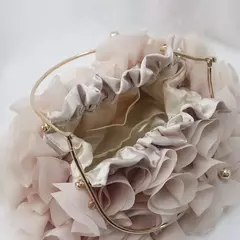Saco de embreagem floral acetinado de luxo para mulheres, festa de noiva, bolsas e bolsas de casamento, bolsa de grife pequena
